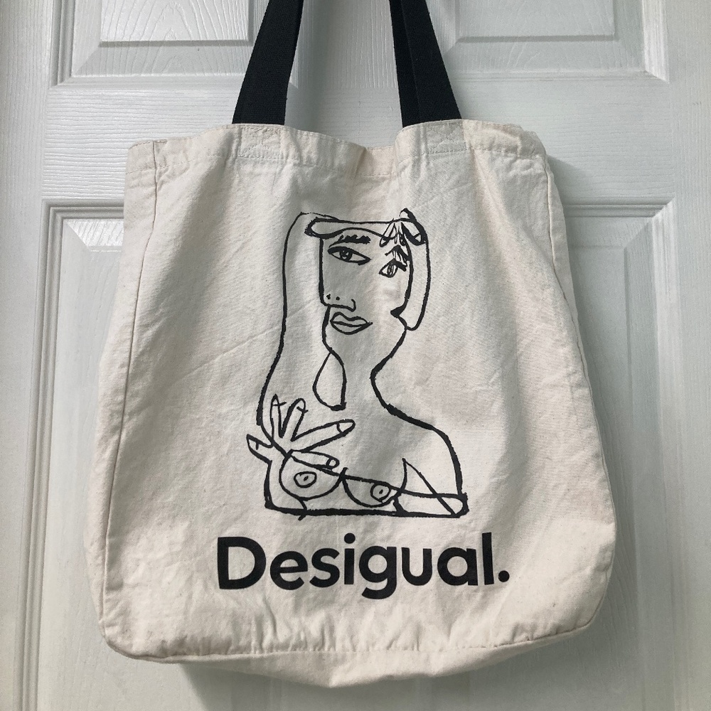 Desigual Tote Bag in Off White